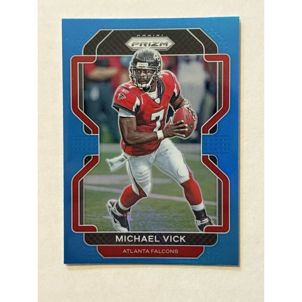 2021 Panini Prizm Michael Vick Light Blue Prizm Atlanta Falcons SP